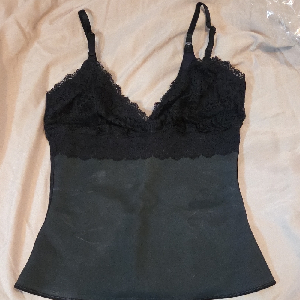 Black Lace Camisole Top